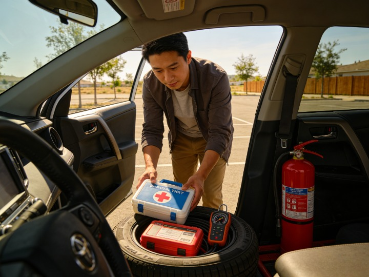美国车内必备物品与安全清单