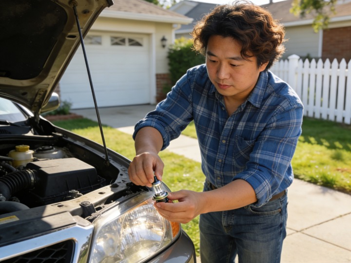 汽车灯泡坏了？教你 5 分钟轻松完成更换