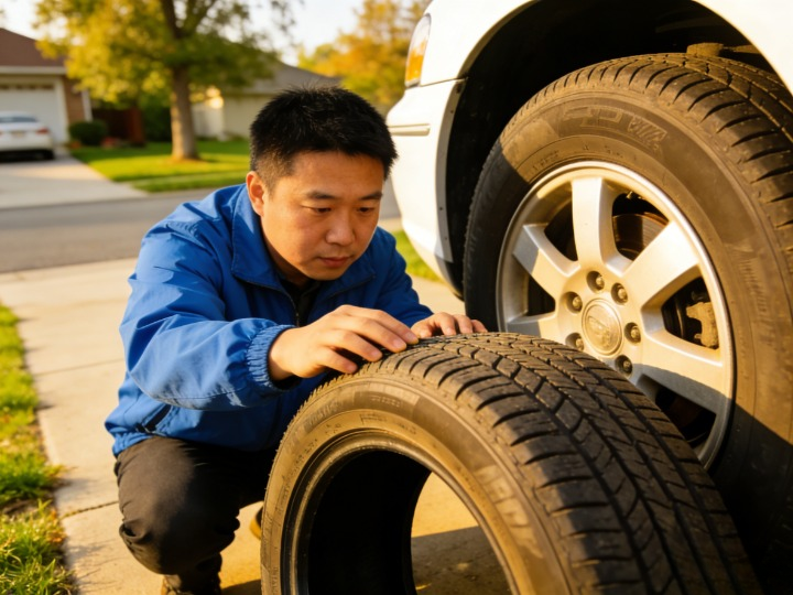 轮胎磨损警告！自查定位避免高额维修