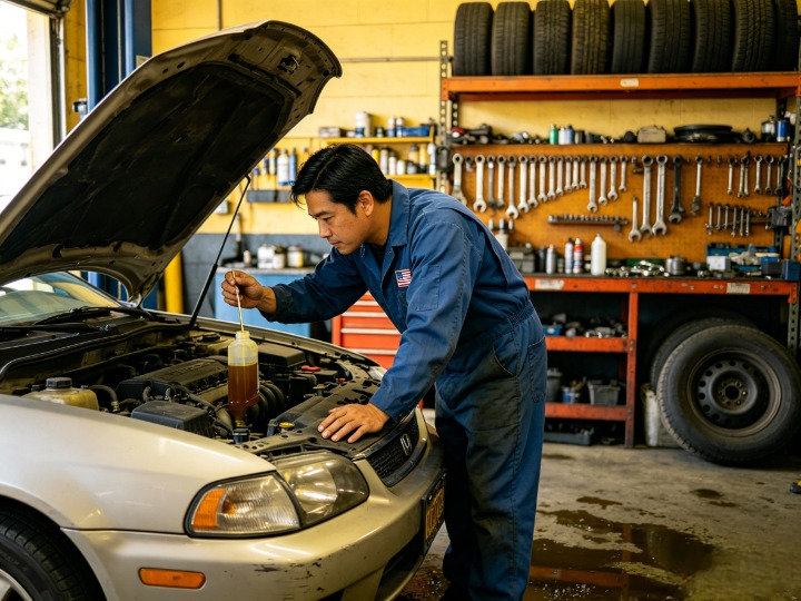 机油减少是正常消耗还是漏油？美国车主实用判断指南