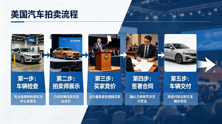 美国二手车拍卖流程详解，新手如何参与与避坑指南
